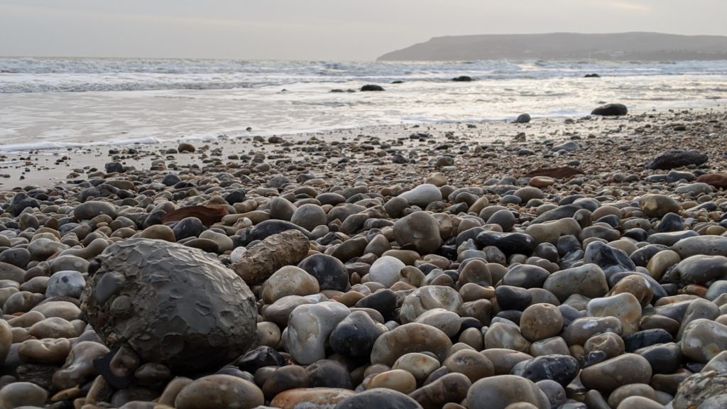 Clay ball at Sandown Bay