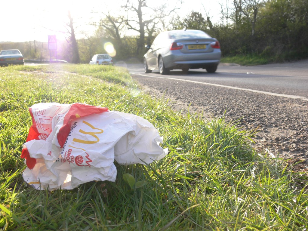 Roadside rubbish