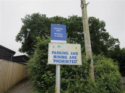 Sign at Gurnard