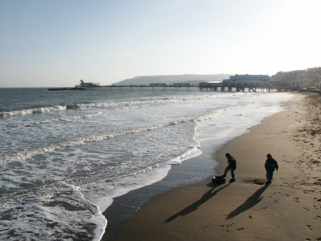 Bill and Jack on Sandown Beach