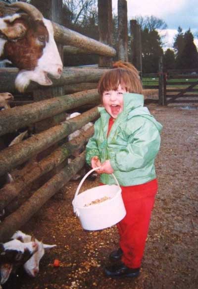 The offending carrot can be seen on the ground.