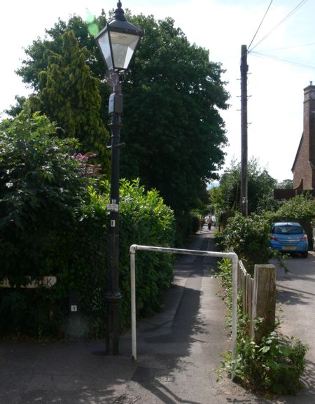 A footpath barrier in Lymington