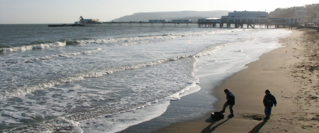 Bill and Jack on Sandown Beach