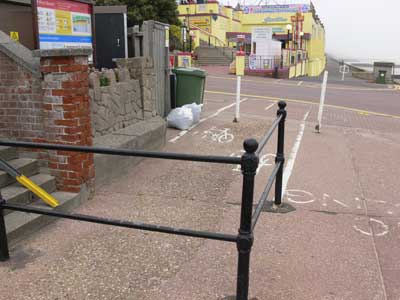 Clacton bike lane