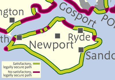 Coastal access on the Isle of Wight