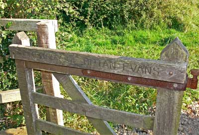 Gate in memory of Brian Evans