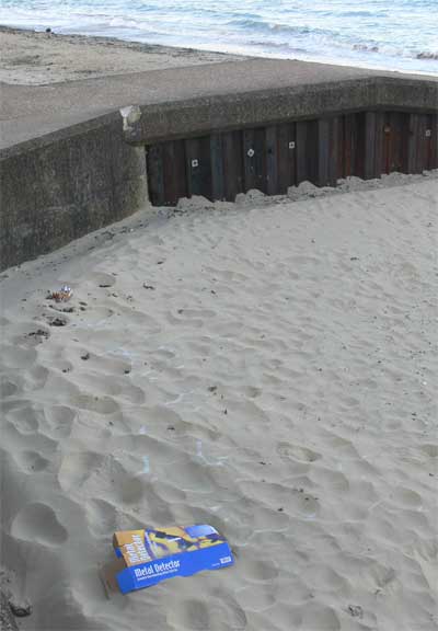 Box on the beach