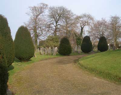 Path at Newport Cemetery