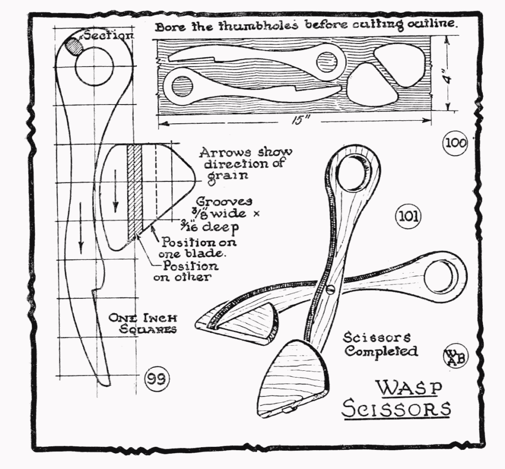 Wasp scissors - instructions