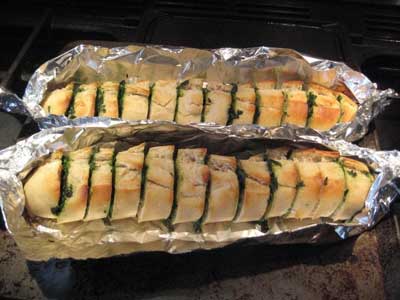 Wild garlic bread